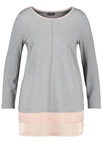 SAMOON, Damen Shirt, Grau / Rosa