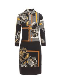 Nicowa, Damen Kleid 'Itanja', Orange / Schwarz / Weiß