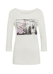 Tom Tailor, Damen T-Shirt, Lila / Schwarz / Wollweiß