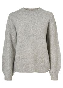 Pieces, Damen Pullover, Graumeliert