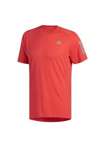 adidas Performance, Herren T-Shirt 'Own The Run', Grau / Rot