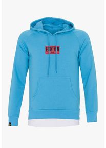 PLUS EIGHTEEN, Herren Pullover, Türkis / Rot