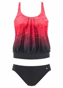 Lascana, Damen Tankini, Rot / Schwarz