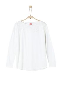 s.Oliver Junior, M&auml;dchen Langarmshirt, Wei&szlig;