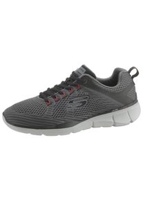 Skechers, Herren Sneaker 'Equalizer 3.0', Grau / Dunkelgrau / Feuerrot