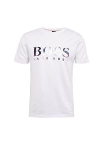 BOSS, Herren T-Shirt 'Tyger 10213620 01', Silbergrau / Weiß