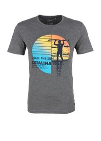 s.Oliver RED LABEL, Herren T-Shirt, Graumeliert / Mischfarben
