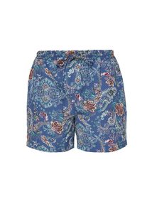 s.Oliver RED LABEL, Damen Shorts, Himmelblau / Mischfarben
