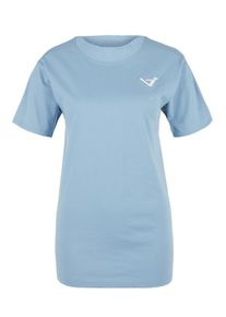 S.Oliver Active, Damen Easy Boyfriend-Shirt aus Jersey, Hellblau
