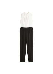 Mango, Damen Overall 'Blanca', Schwarz / Wei&szlig;