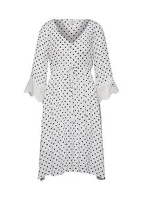 Cream, Damen Kleid 'Bea Dot', Offwhite