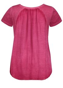 Taifun, Damen T-Shirt, Dunkelblau / Dunkelpink / Weiß