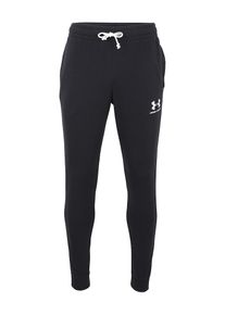 Under Armour, Herren Sporthose 'SPORTSTYLE TERRY JOGGER', Schwarz / Wei&szlig;