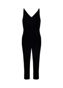 Banana Republic, Damen Overalls 'SL STRAPPY JUMPSUIT VELVET', Schwarz