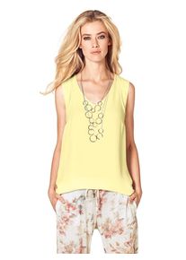 Heine, Damen Blusenshirt, Pastellgelb