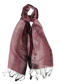 Silvio Tossi, Damen Schal, Grau / Beere / Altrosa / Pastellpink