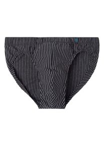 Schiesser, Herren Slip, Graumeliert / Weiß