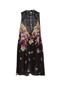 Free People, Damen Sommerkleid 'MARSHA PRINTED SLIP', Schwarz