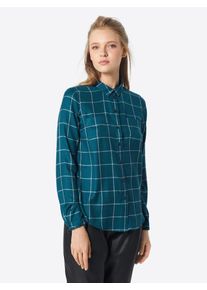 Review, Damen Bluse, Petrol / Weiß