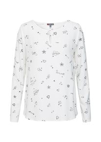 Street One, Damen Shirt, Navy / Offwhite