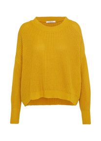 Glamorous, Damen Pullover aus Grobstrick, Gelb