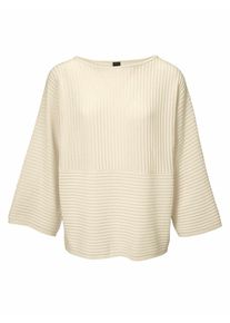 Heine, Damen Pullover mit 3/4 &Auml;rmeln, Ecru