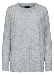 Selected Femme, Damen Pullover 'Slfalia LS Knit O-Neck', Graumeliert