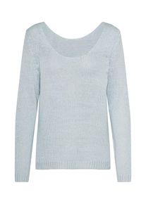 Vila, Damen Pulli 'DIEGO METALLIC', Hellblau