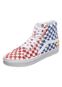 Vans, Herren Sneaker 'Sk8-Hi', Royalblau / Goldgelb / Feuerrot / Wei&szlig;