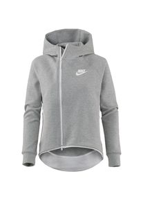 Nike Sportswear, Damen Sweatjacke 'NSW Tech', Graumeliert / Weiß