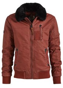 Khujo, Herren Jacke 'ANORO', Pastellrot / Schwarz