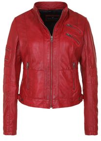 Bruno Banani, Damen Lederjacke 'LOLITA', Rot