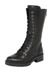 Bullboxer, Damen Schnürstiefel aus Leder, Schwarz