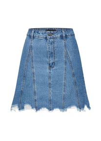 Lost Ink, Damen Rock, Blue Denim