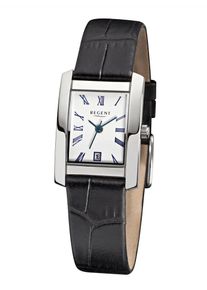 Regent Uhren REGENT, Damen Uhr 12110944, Schwarz / Silber