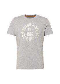 Tom Tailor, Herren T-Shirt, Grau / Weiß
