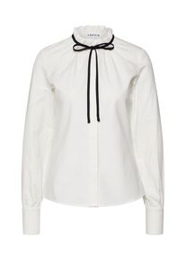 EDITED, Damen Bluse 'Selma', Schwarz / Offwhite