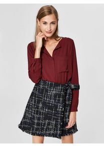 Selected Femme, Damen Langarmhemd, Blutrot