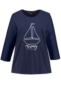Ulla Popken, Damen Shirt, Dunkelblau