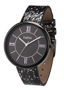 Heine, Damen Armbanduhr, Schwarz