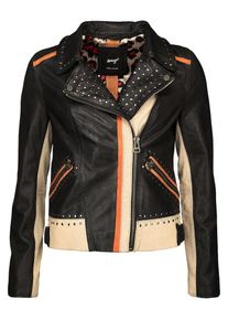 Maze, Damen Jacke 'Ticaboo', Cognac / Cappuccino / Schwarz