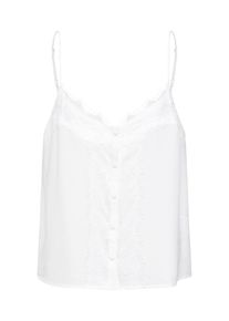 Review, Damen Top 'BUTTON LACE TOP', Offwhite