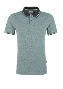 Q/S Designed By, Herren Poloshirt mit Streifenbündchen, Pastellblau