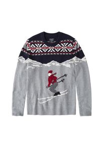 Abercrombie & Fitch Abercrombie & Fitch, Herren Pullover 'APRES CREW GLBL', Blau / Grau