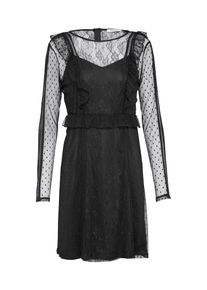 Pieces, Damen Spitzenkleid 'LEI', Schwarz