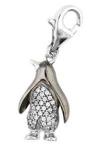 Esprit, Damen Charm 'Penguin Sparkle', Silber