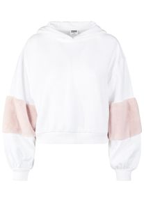 Urban Classics, Damen Hoody, Altrosa / Weiß