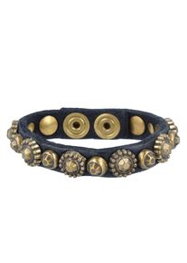 Campomaggi, Damen Armband, Gold / Schwarz