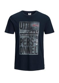Jack & Jones JACK & JONES, Herren T-Shirt, Nachtblau / Pastellblau
