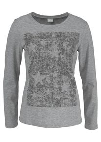 Cheer, Damen Langarmshirt, Grau
